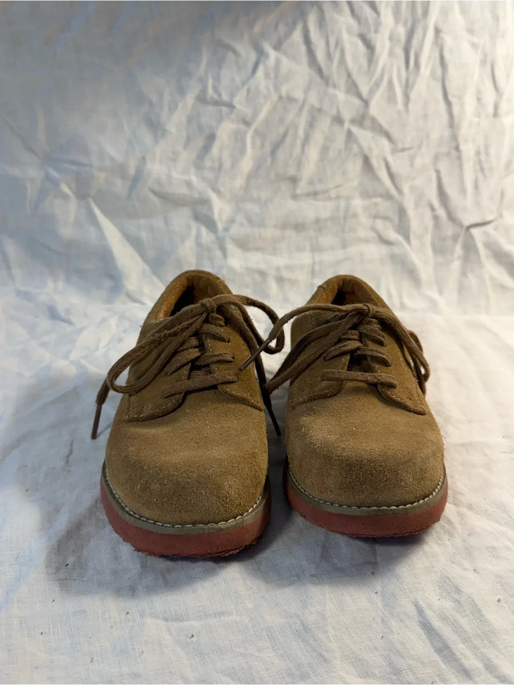 Sperry’s Tevin Brown Suede Lace-Up Oxford Dress Shoes